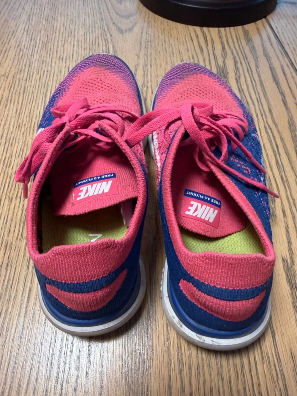 Nike Pink and Blue kids Athletic Sneakers (7.5) - Picture 5 of 7